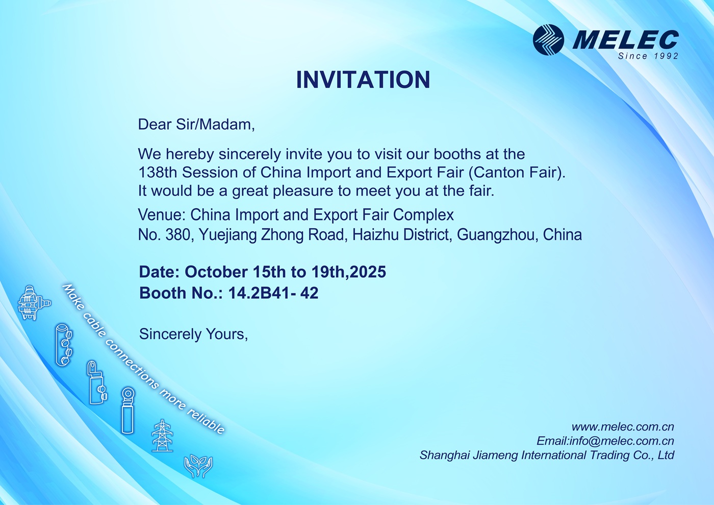 Join Us at the 138th Canton Fair – Explore Our Latest Innovations